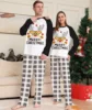 2025 New Christmas Family Pajamas Fashion Letter Printing Quality Comfortable Fabric Christmas Suits Home Parent-Child Clothing 5