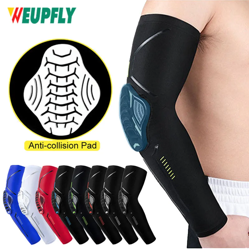 

1Pcs WEUPFLY Men's Elbow Pads Bicycle Riding Outdoor Protection Ski Motorcycle Arm Guard Basketball Football Sports Elbow Pads