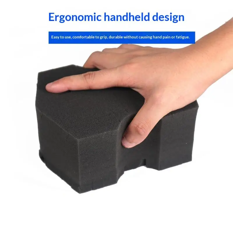 Dual-Sided Red/Black Sponge for Improved Grip and Easy Access in Tight Spaces - Ideal for Rinseless Car Washing