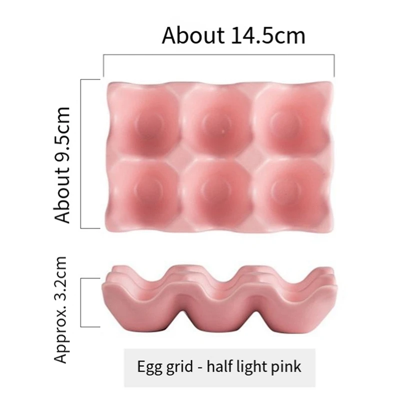 Kitchen Supplies Egg Tray Egg Rack Household Ceramic Tableware Supplies Egg Tray Egg Tray 5