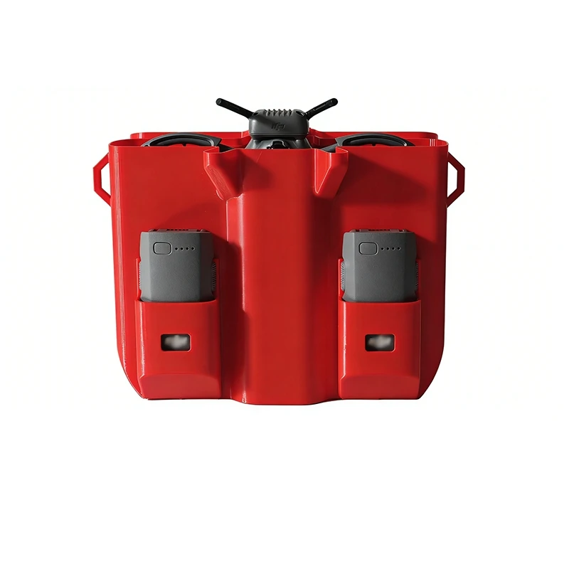 Étui de protection rigide pour DJI NEO 2 ouvert, révélant le drone bien calé dans la mousse sur mesure