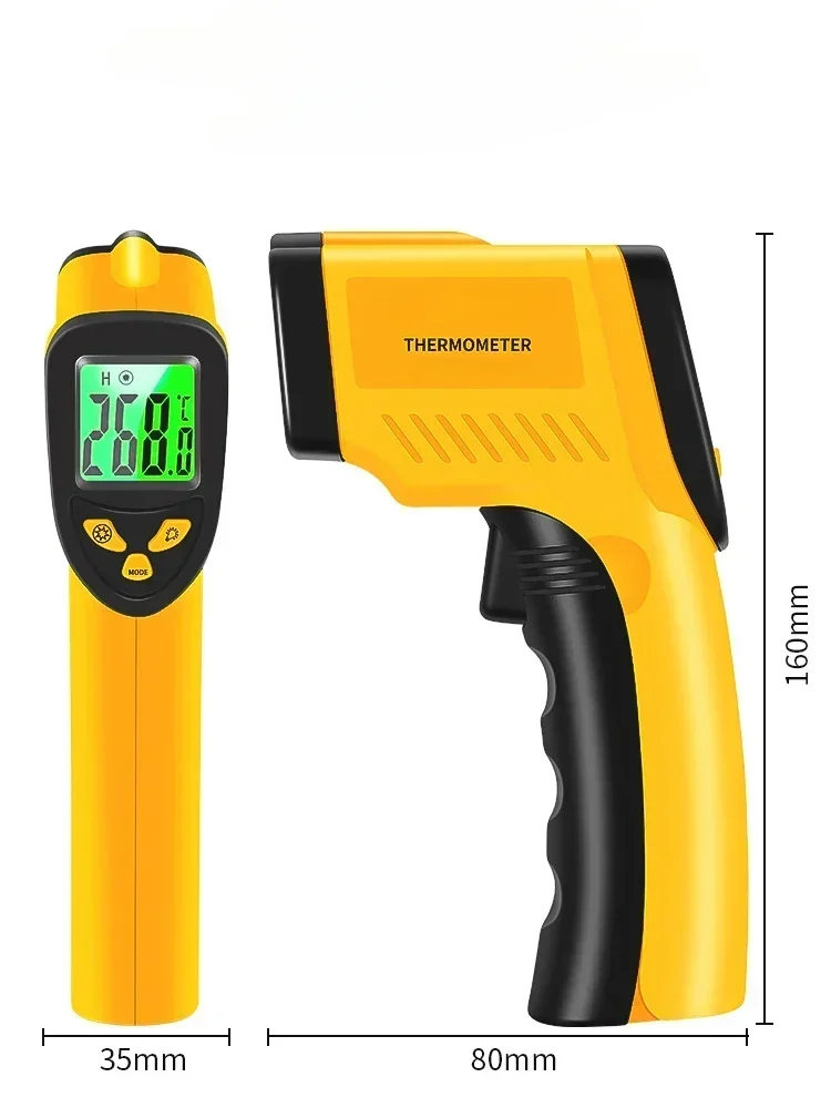 Infrared Thermometer Digital Display Non Contact Temperature ‑50‑600℃ Temp Temperature Measuring