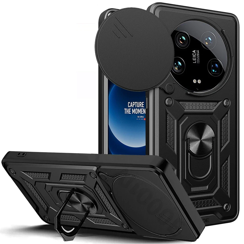 Shockproof Armor Case with Car Holder and Camera Lens Protection