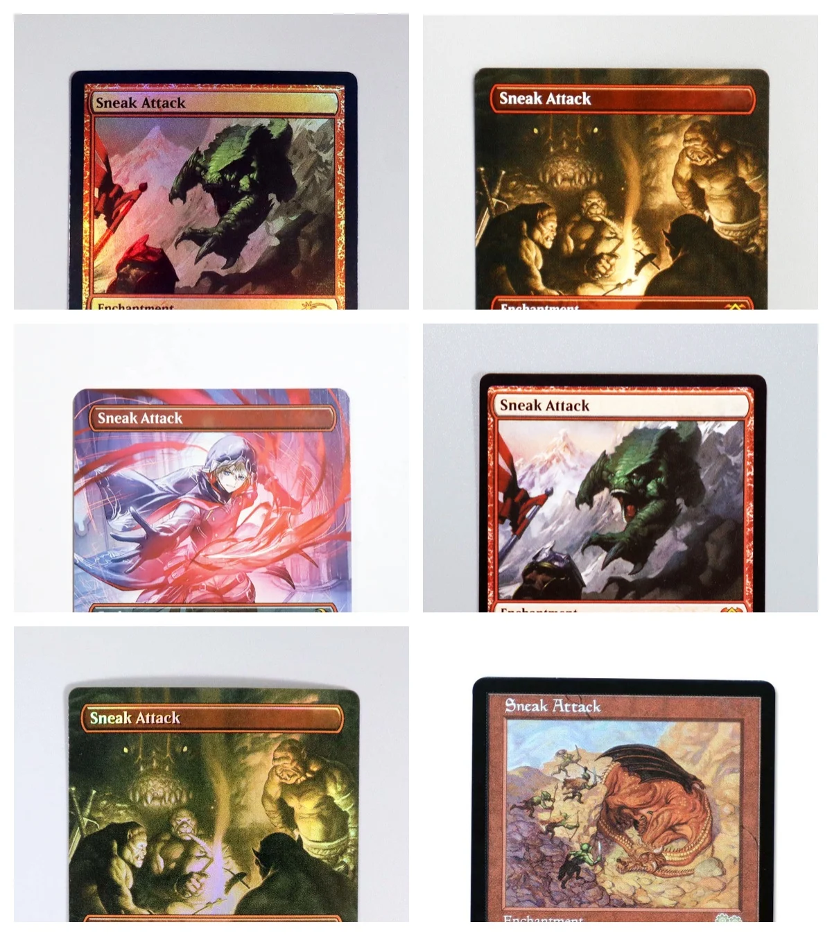 Sneak Attack Foil/Holo TCG Magical proxy Cards Game Top Quality Proxy Cards Gathering Board Game Trading Proxy