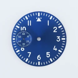 Pilot Style Luminous 37mm Dial Watch Accessory (Blue)