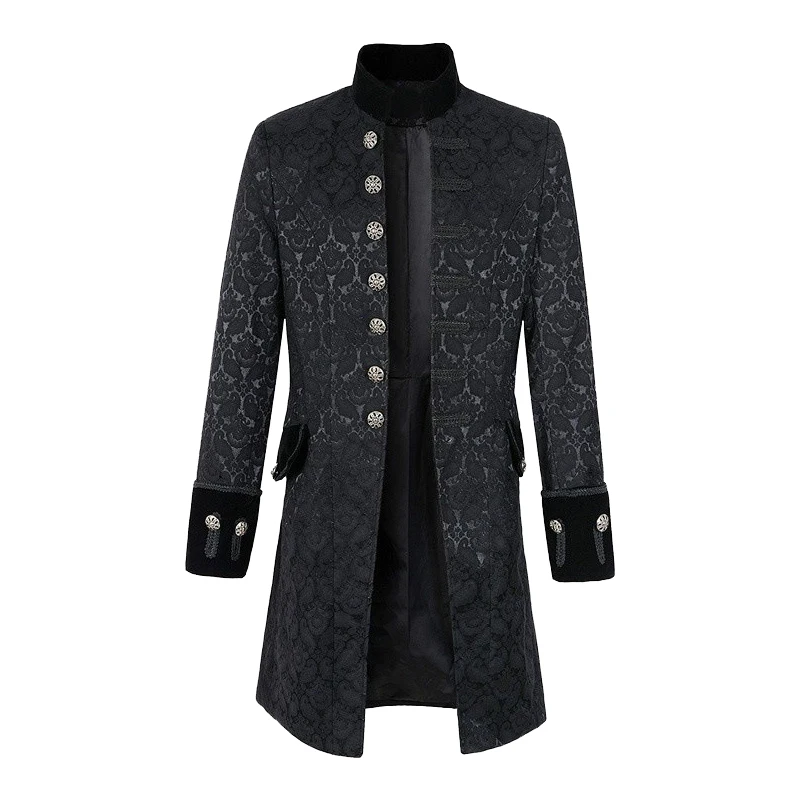 

Middle Ages Prince Punk Steampunk Jacket Vintage Medieval Tuxedo Renaissance men's Costumes Halloween Cosplay