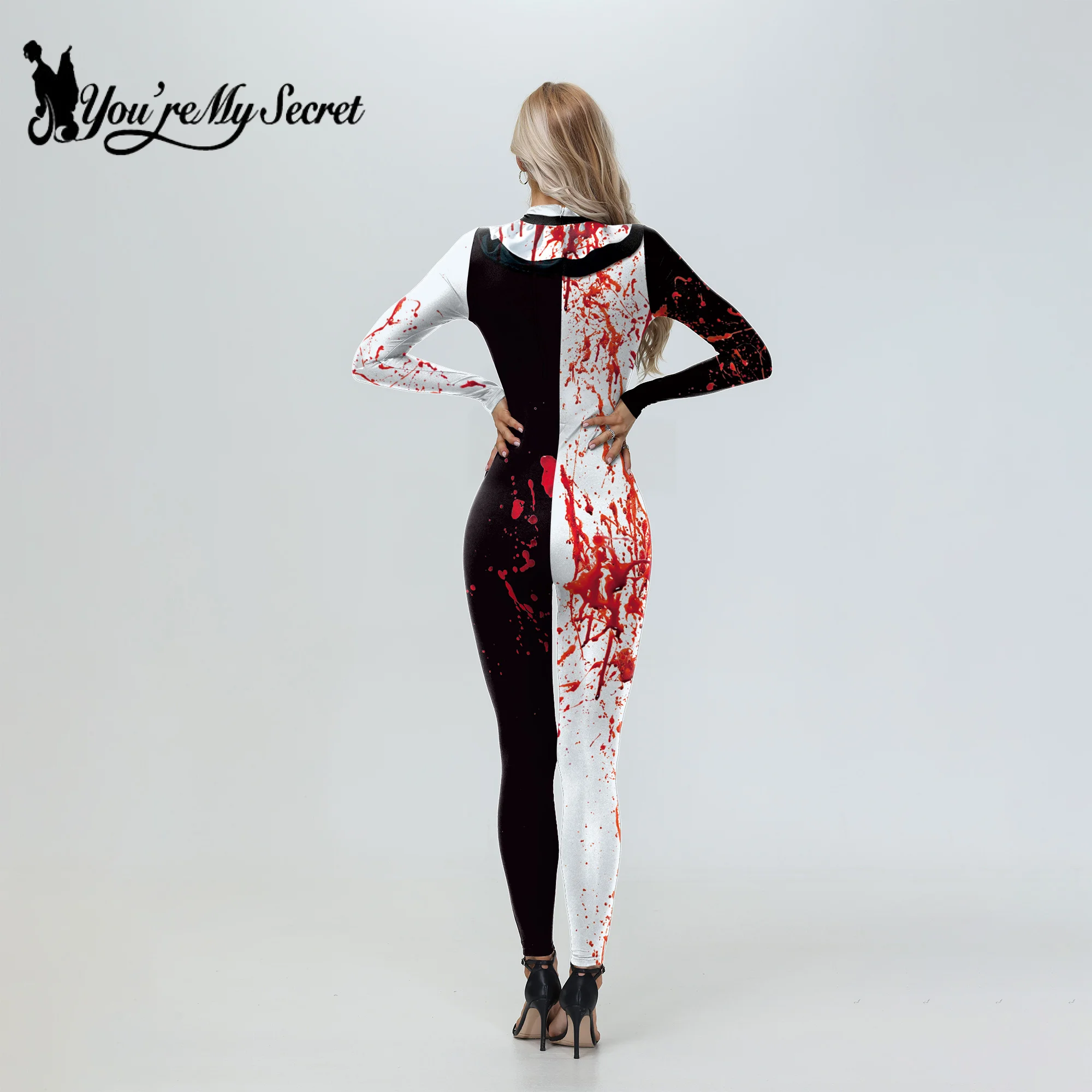 Boys Terrifier Cosplay Costume [You're My Secret] Halloween Horror Scary Clown Carnival Party Children Jumpsuit Zentai Bodysuit cosplay costume