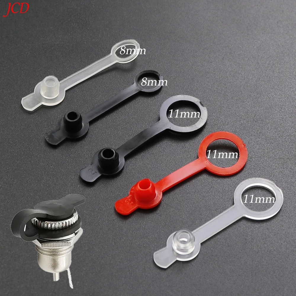 DC Power Waterproof Cap 5Pcs 5.5*2.1mm 5.5*2.5mm Jack Female Socket Connector Diameter DC022 DC022B DC099 DC025M 8mm 11mm DC Power Connector Cover