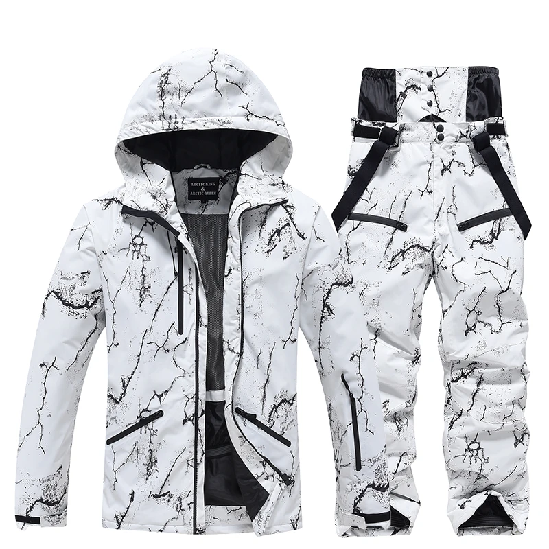 Ski Wear Men's and Women's Ski Suit Sets Waterproof Snow Costume Ski Jacket and Pant Set Outdoor Clothing Snowboarding Suit Sets