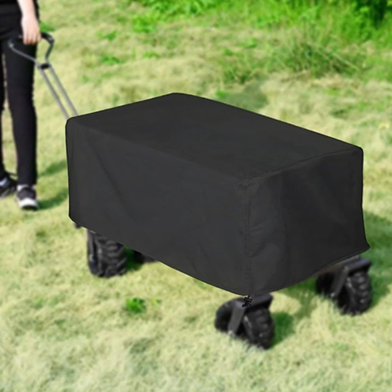 210D Oxford Cloth Outdoor Camping Trolley Cover For Foldable Push Cart Rain Dust Protection