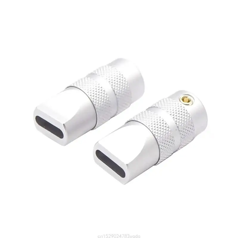 USB C 유형 C 케이스 데이터 케이블 충전기 와이어 플러그 금속 쉘 DIY 액세서리 용 2x0.6cm 블랙 화이트 하우징 H7EC