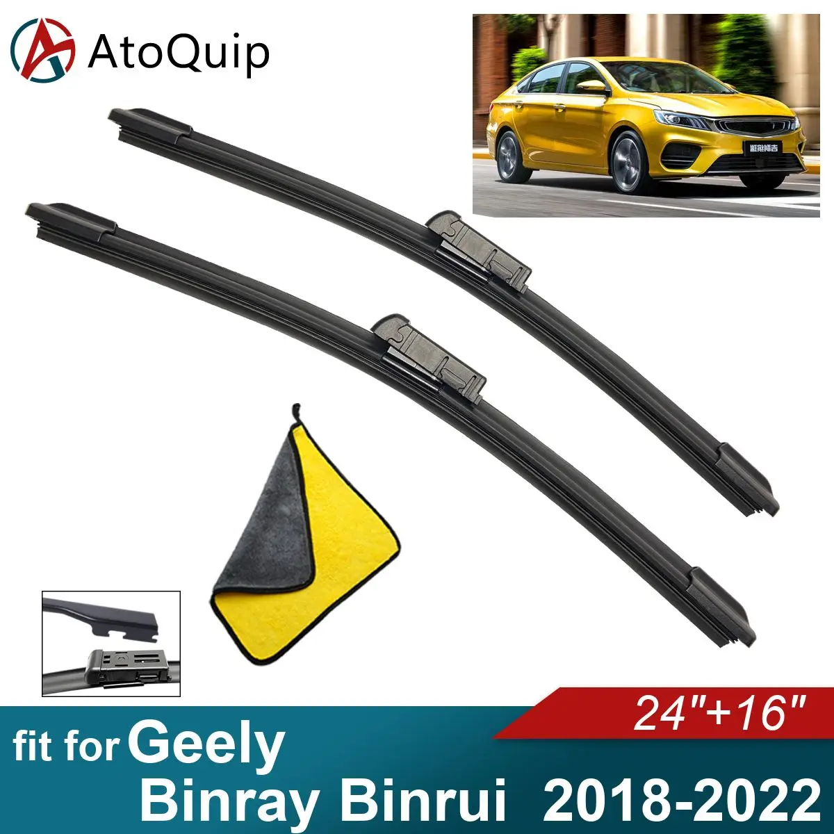 

Car Windshield Wiper Blades Fit For Geely Binray Binrui Wiper Blades Soft Rubber Auto Front Windscreen 2018 2019 2020 2021 2022