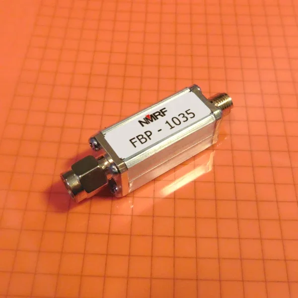 

950-1100MHz LC Discrete Component Bandpass Filter, Small Size, SMA Interface.