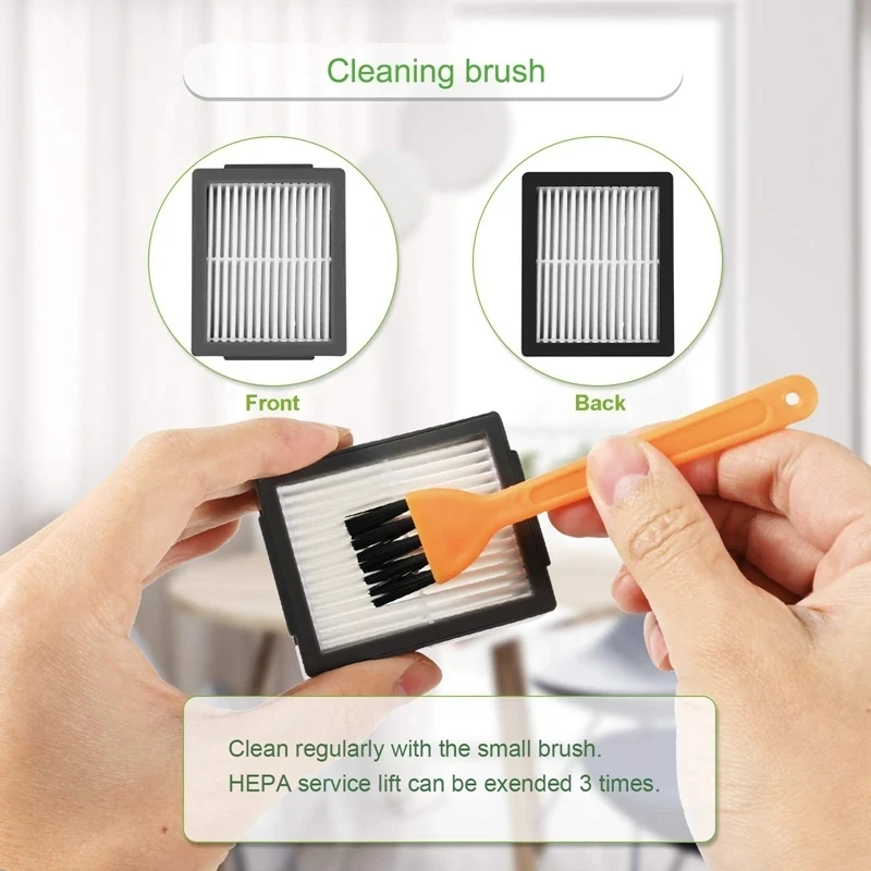 iRobot Roomba Series Vacuum Accessory Kit - Rubber Brushes, Side Brushes, Filters, and Dust Bags
