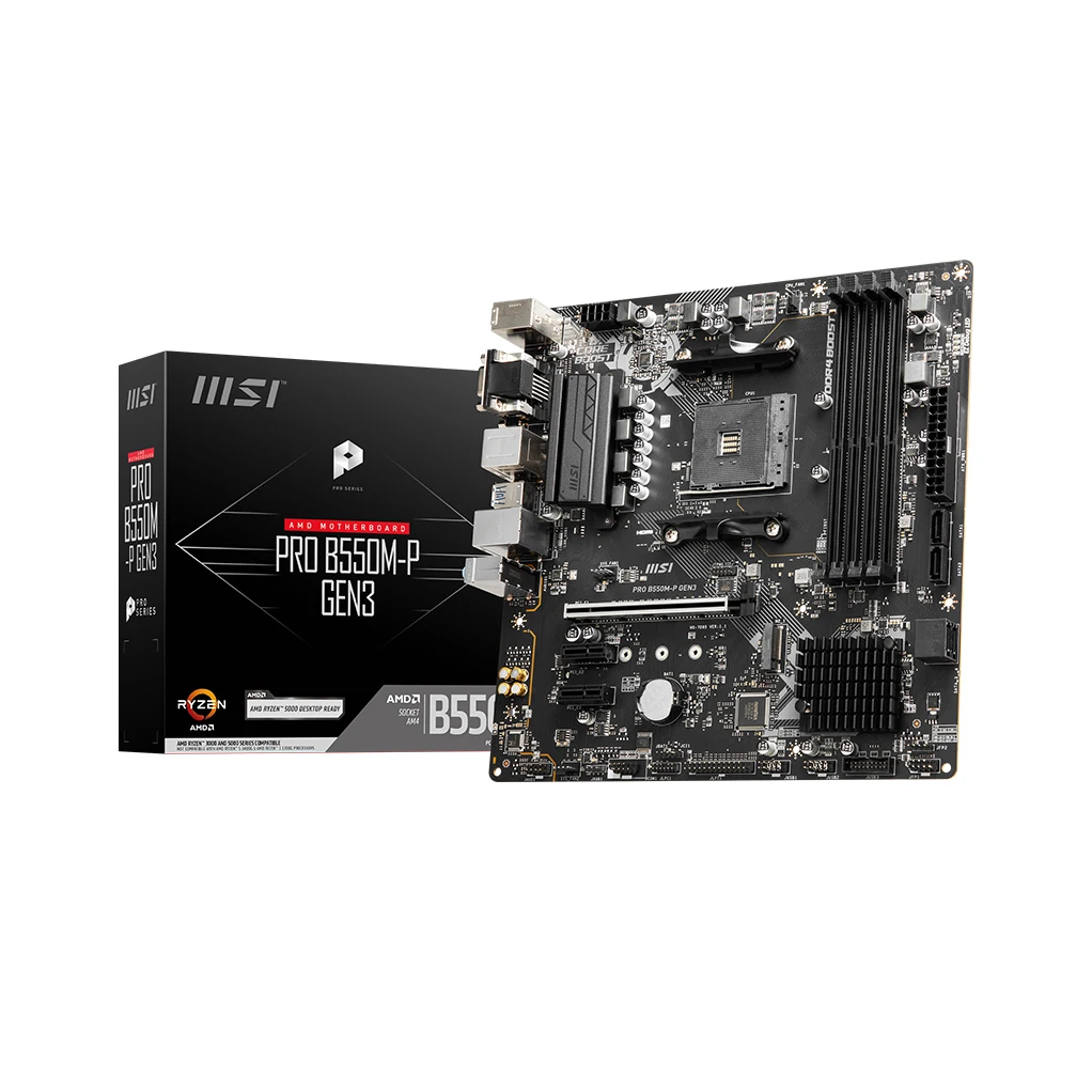 Per La Scheda Madre Del Computer Desktop Della Scheda Madre Del Gioco Msi B550 Supporta 5600 5700X Cpu Mag Pro B550M-P Gen3