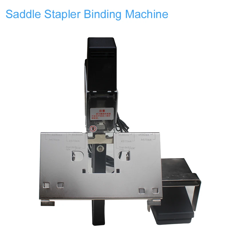 

Desktop Electric Flat/Saddle Stapler Machine Staples Binder Sheets Paper Electric Binding Machine 220V