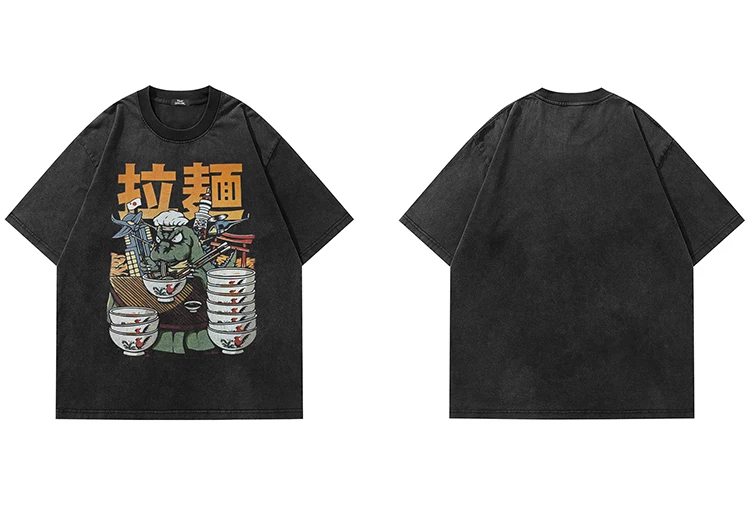 Anime Ramen Monster Graphic T-Shirt S4526b230b6a84d628462d4824fc916a7b
