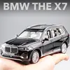 1:32 BMW X7 SUV Alloy Model Car Toy Diecasts Casting Pull Back Sound and Light Car Toys For Children Vehicle 1