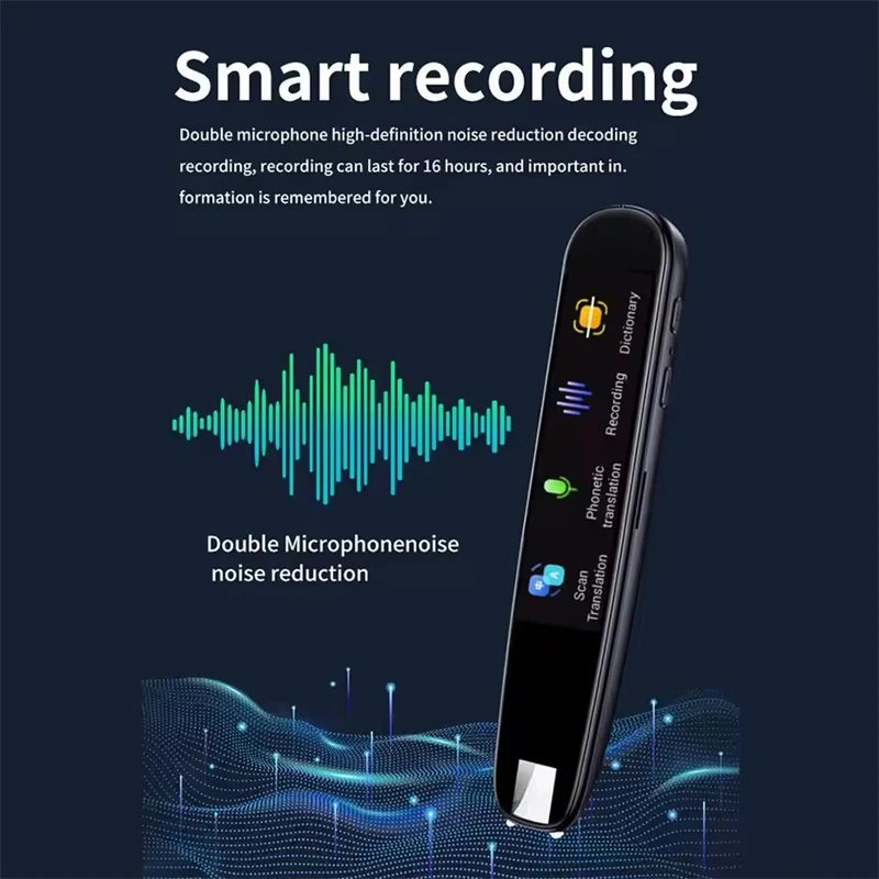 Translation Pen Language Translator Dictionary Translation Pen Real-Time Multi-function Offline 112 Language Business Travel Abroad Smart Voice Scan Translator Pen
