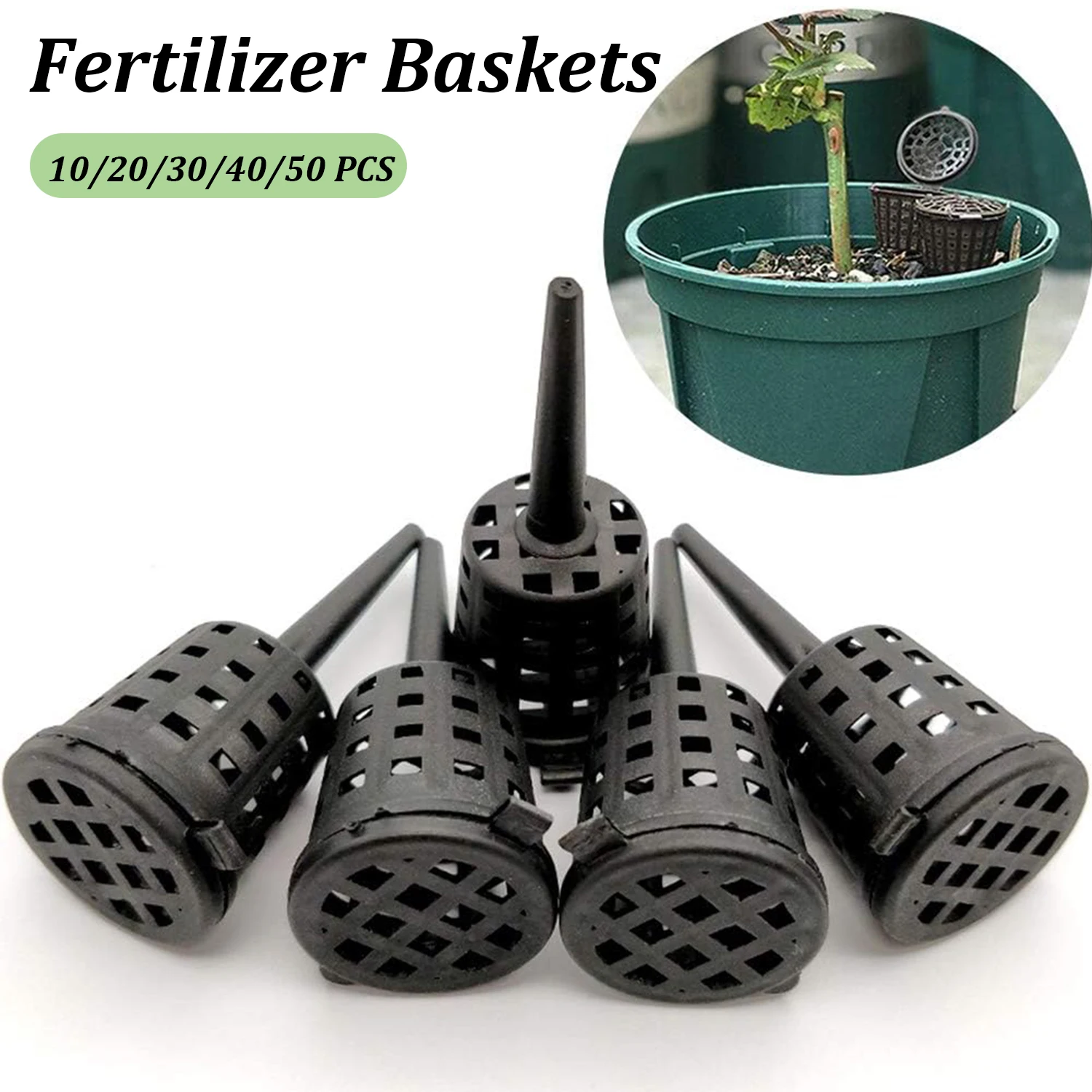 

Fertilizer Baskets with Lid for Slow & Timed Release Bonsai Fertilizer Container Box Case Easily Carrying Part Eco-friendly Tool