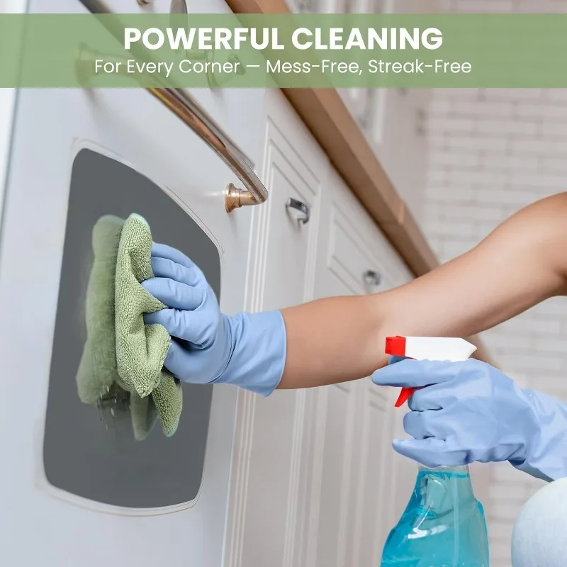 Assorted Microfiber Cleaning Cloths - Reusable Towels for Home, Car, and Kitchen Cleaning