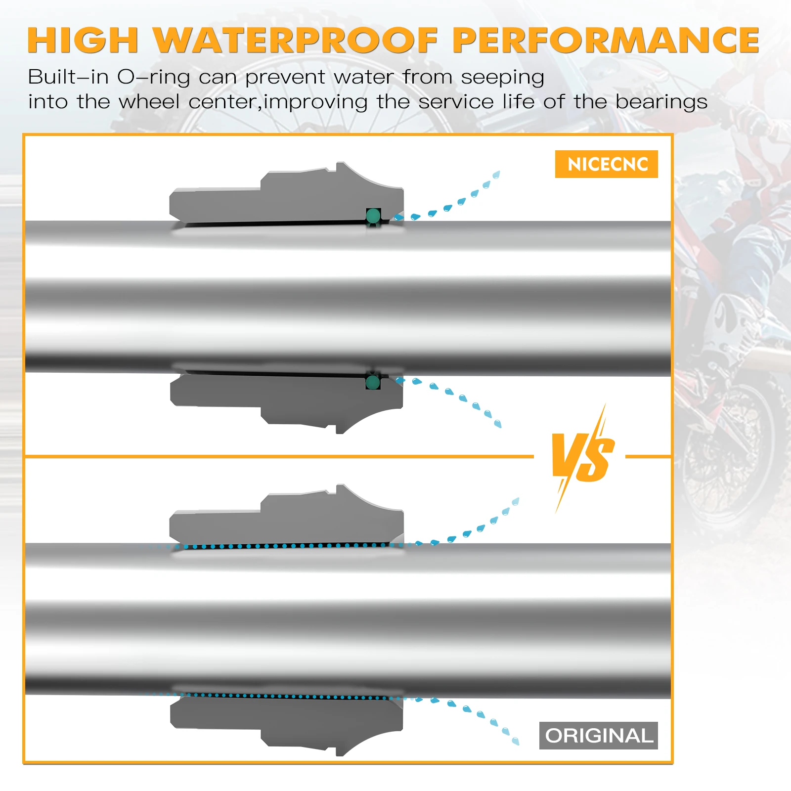 Entretoises De Roue Avant Scar Suzuki 250 RM-Z 07-21 Rouge - Pièces