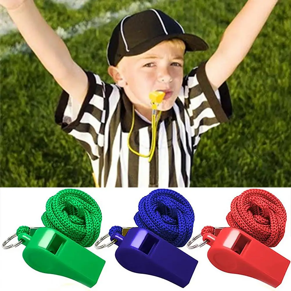 

12Pcs Colored Sports Whistles Loud Crisp Training Whistle High Decibel Sports Whistle Compact Size Portable Referee Whistles