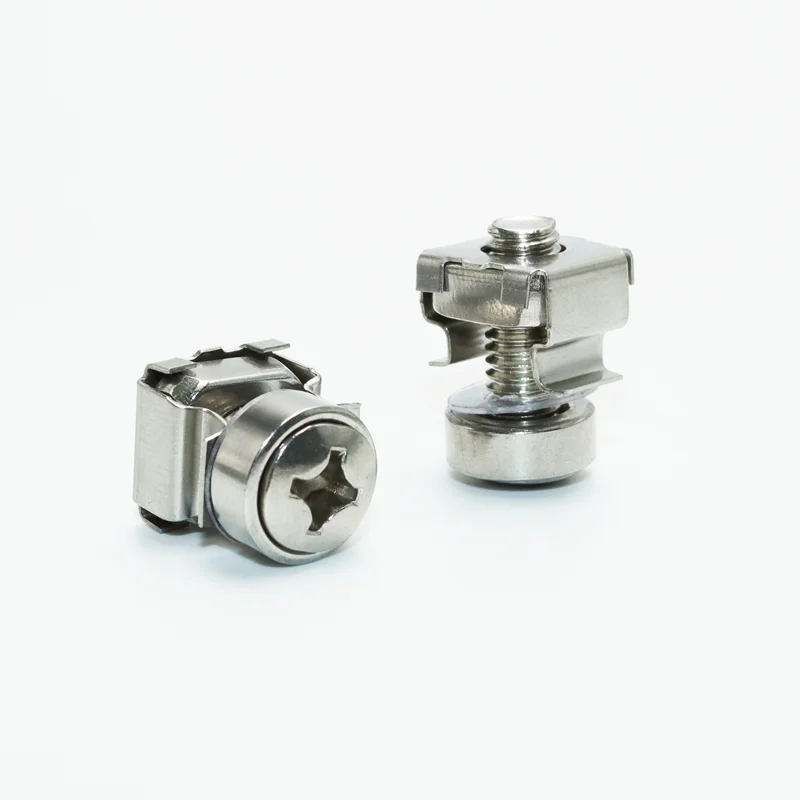 Durable Stainless Steel Rack Mount Fastener Set - M6*16 for Network and Server Equipment