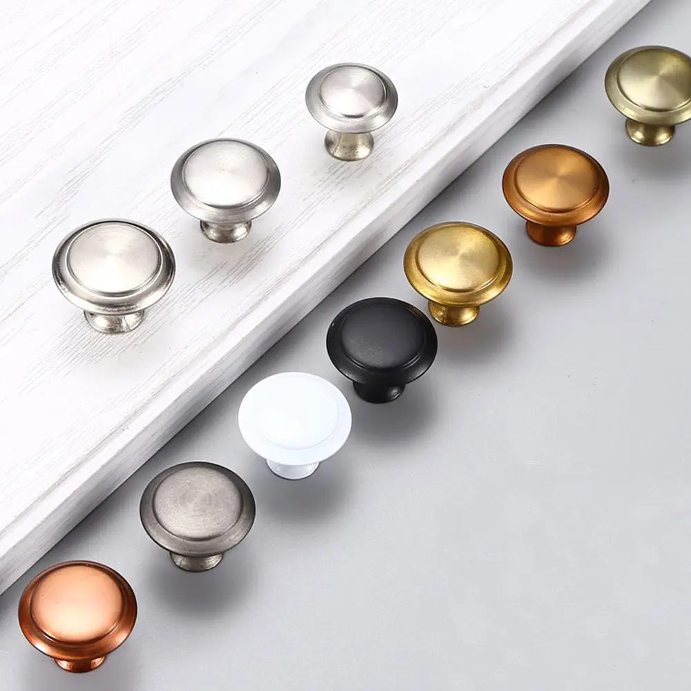 2pcs/lot Kitchen Fashion Kitchen Furniture Fitting Dresser Round Shape Door Handle Wardrobe Pulls Cabinet Pulls Drawer Knob