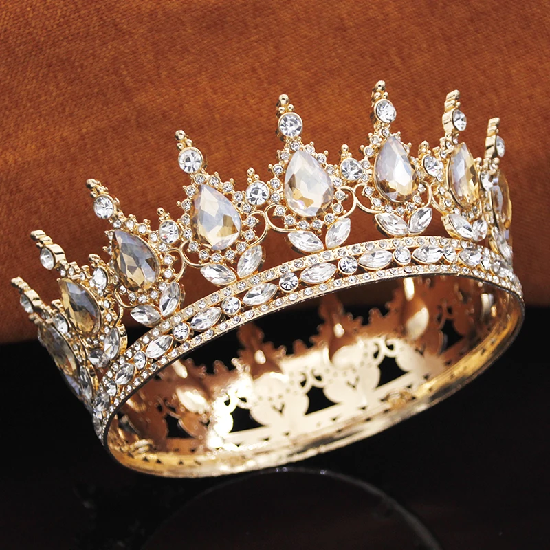 Hair Accessory Queen King Tiaras and Crowns for Birthday Party Cake Topper Bridal Wedding Girls