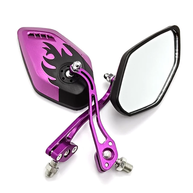 2Pcs Universal Motorcycle Rearview Mirror 8mm 10mm for Honda Suzuki Yamaha Scooter E-Bike Electric Harley Yadea Bmw Accessories
