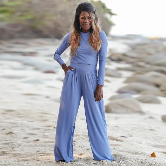 Conjunto Pants Completo Pants Mujer De Moda Conjunto De Lino Para