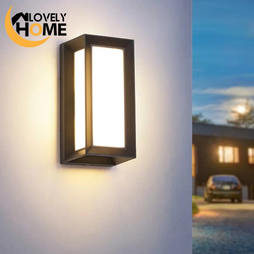 

LED Outdoor Wall Lights IP65 Waterproof Modern Outside Garden Balcony Light Courtyard Exterior Wall Lamp Fixtures Sconce