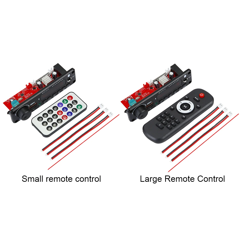 150W 앰프 자동차 FM 라디오 모듈, 6.5mm 마이크, 블루투스 호환 5.0 음악 플레이어, TF USB MP3 WMA 오디오 보드, 리모컨 포함