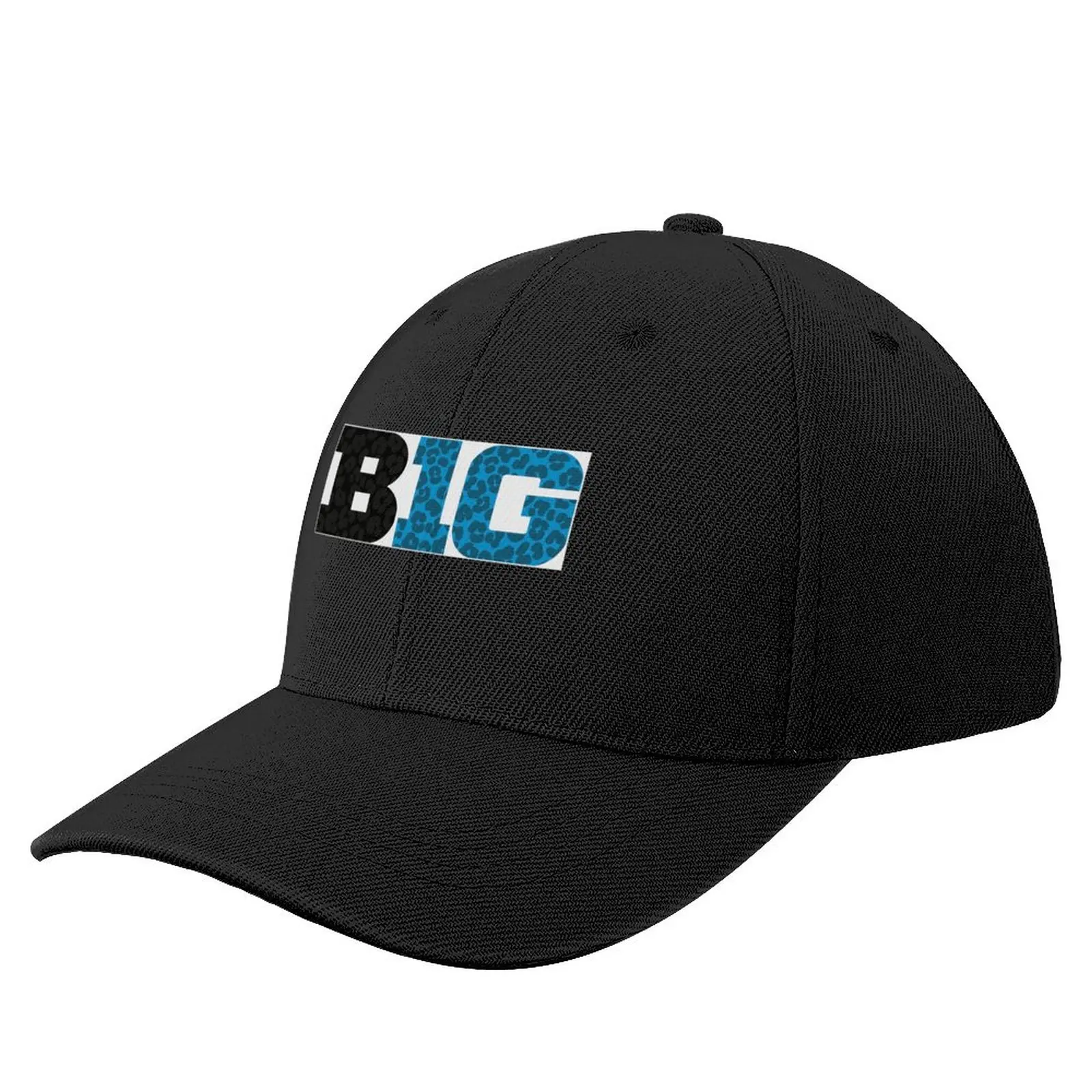 

BIG TEN conference cheetah pattern blue and black Baseball Cap Sports Caps Christmas Hat Boy Cap Women's