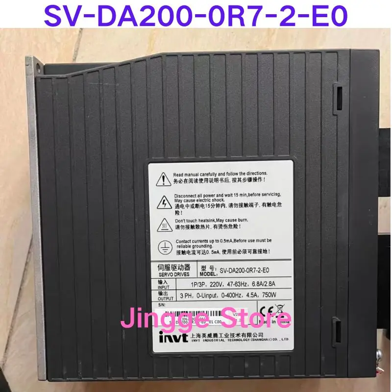 중고 테스트 완료 Ok Teng 서보 드라이브 SV-DA200-0R7-2-E0 750W 220V