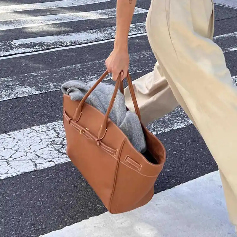 Fashion Large Capacity Women Shoulder Bags Designer Lady Handbags Luxury Pu Leather Tote Commuter Bag Trend Bags Set 2024