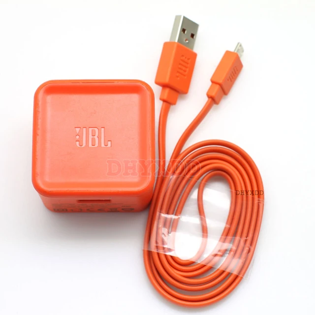 Câble USB de remplacement pour chargeur de données, cordon d'alimentation  pour JBL Flip 3 4 Pulse 2, haut-parleur Bluetooth Orange pratique, 1M