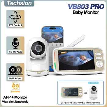 VB803 PRO, Baby Monitor HD 720P, surveillance de la température, WIFI, PTZ