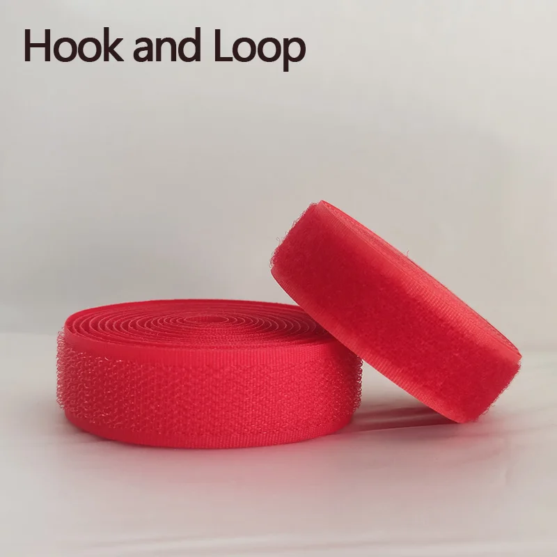 Colorful 20mm Non-Adhesive Hook and Loop Fastener Tape - 10M Nylon Fabric