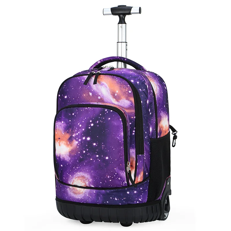 VARLIVOO Galaxie Sac à Dos Pour Filles Enfants Lycéen Cartable Sac à Dos Poids Léger Ordinateur Portable 14" Pouces Sacs D'école Pour Adolescents Voyager Camping Polyester Noir