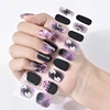Halloween Design Nail Stickers Wholesale Full Cover Semi-cured UV Gel Nail Art Stickers Gel Nail Strips Press On Nail Decal 1
