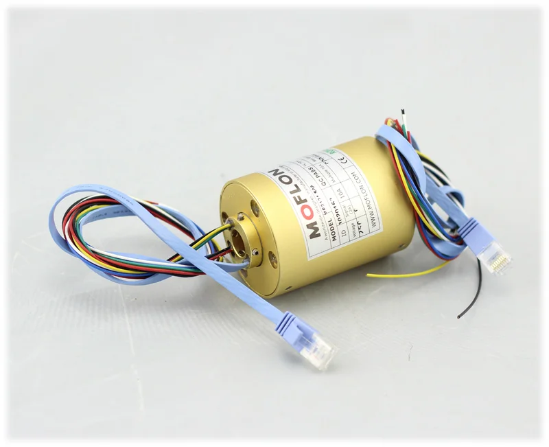 

1000M Ethernet Slip Ring Network Cable Slip Ring EtherCAT Slip Ring Collector Ring Conductive Ring Conductive Slip Ring