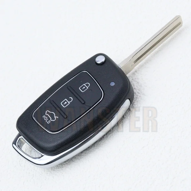 3 4 ปุ่มกรณีกุญแจรถ Fob Key Shell สําหรับ Hyundai IX35 I20 I45 I40 IX45 HB20 SANTA FE IX35 Tucson Solaris ELANTRA Verna 4