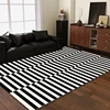 Light Luxury Black and White Striped Rug Modern Large Area Living Room Sofa Rugs Simple Bedroom Decor Carpet Home Room Carpets 1