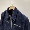 High-end Casual Jacket Men 2025 Autumn and Winter Korean Version of Fashion Muntjac Velvet Jacket Lapel Locomotive Slim Coat 3
