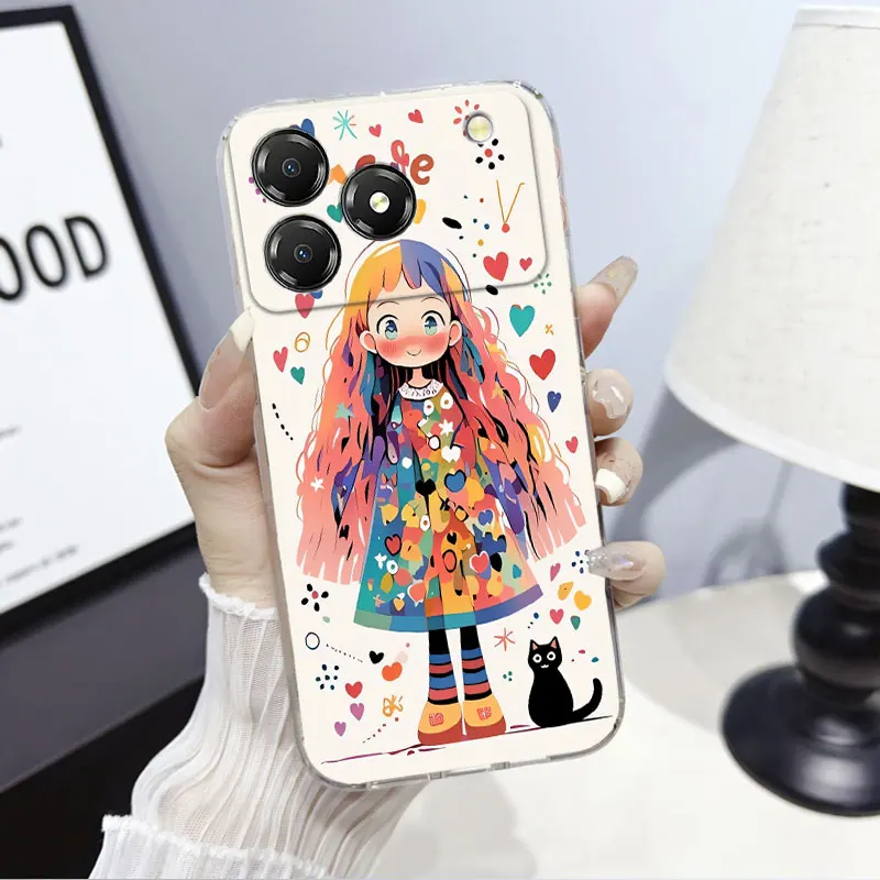 Marble Clear Soft Silicone Protective Phone Case