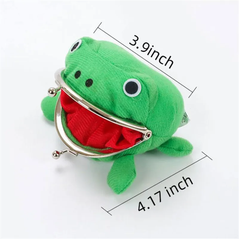 Coin Purse Coin Wallet Plush Coin Purse Frog Purse 1PCS Frog Wallet Anime Cartoon Coin Holder Money Bag Small Pouch