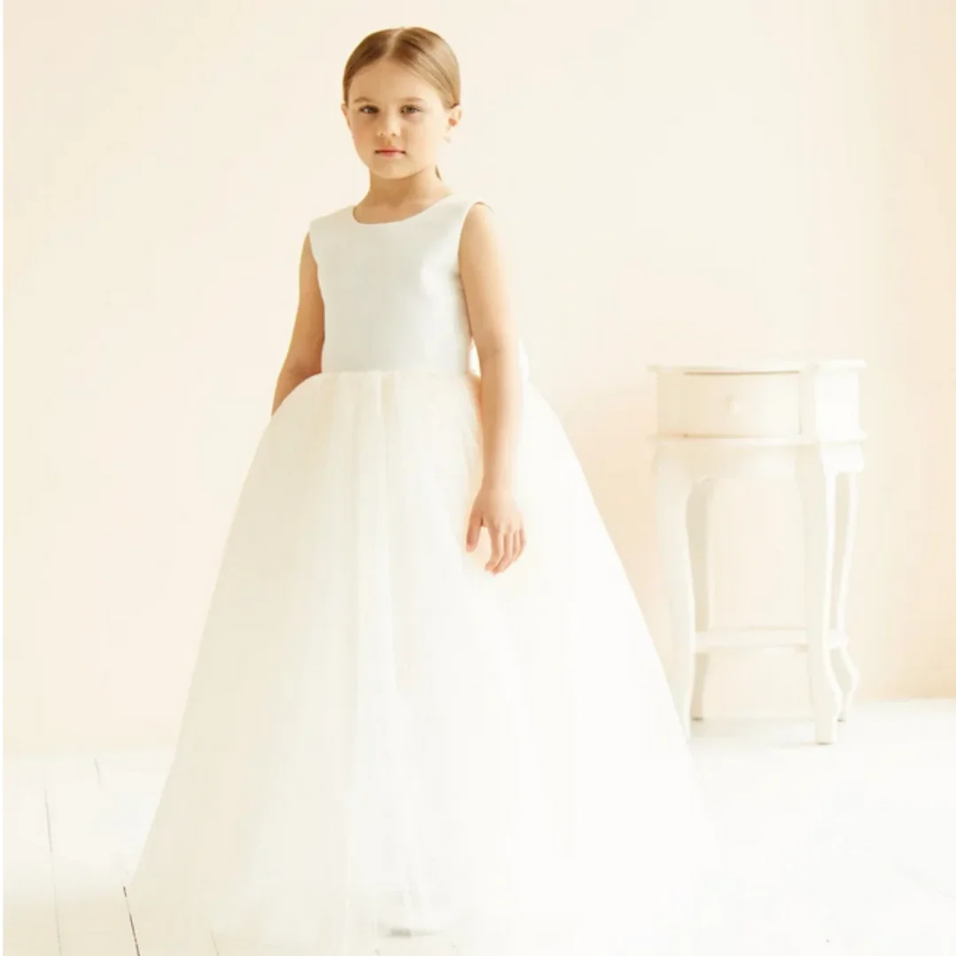 

Flower Girl Dresses for Wedding Ruffles First Communion Dress Cute Baby Party Dresss Girls Pageant Ball Gown