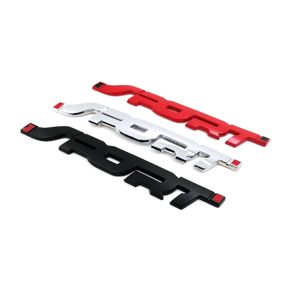 1x Fashion Sport Emblem Badge Car Trunk Fender Sticker Auto Car Decal Decor